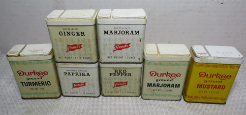 Vintage lot spice tins - 7,